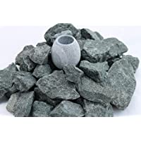 Piedras para sauna (5 kg) de diabas (prelavadas) de 23 a 56 mm + taza para sauna como set (por kg. 5-79 €)